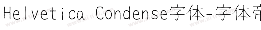 Helvetica Condense字体字体转换